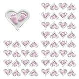 Dorunova Gessetti per Bomboniere Nascita e Battesimo - Gessetti Profumati Decorativi Fai da Te per Sacchetti, Decorazioni Nascita Bimbo e Bimba 48 Pieces (Stile 8)