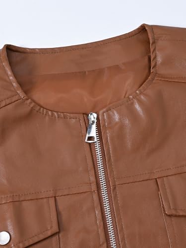 Image of Idopy Men`s Biker Motorcycle Faux Leather Vest Sleeveless Jacket