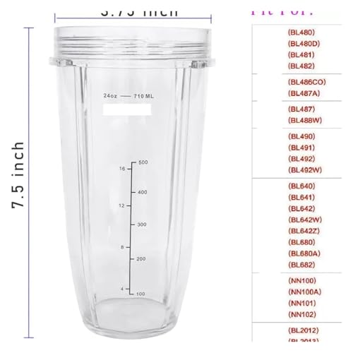 Vaso licuadora 710 ml compatible Ninja y Nutri miniatura 2