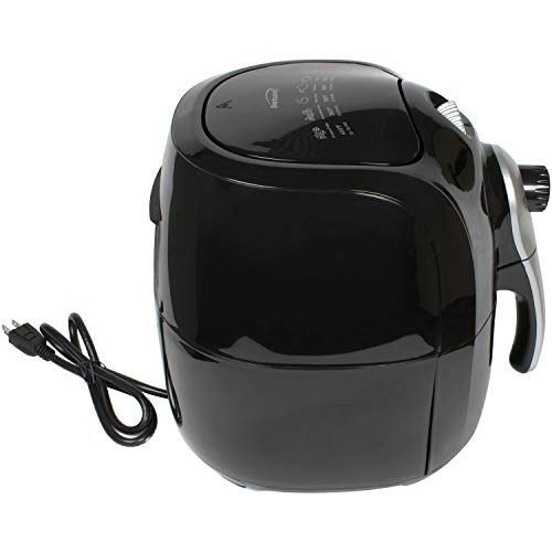 Brentwood Af-350B Electric Air Fryer 1400-Watt, Timer & Temp. Control, 3.7 Quart, Black #TOP2