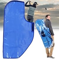 SYXLS Transparente Blaue Golf vertikale Taschem, Golf Stand Taschen Träger, Golf Tasche Regenabdeckung wasserdichte Golf Tasche Abdeckung, Heavy Duty Golf Tasche, Sporttaschen für Herren und Damen