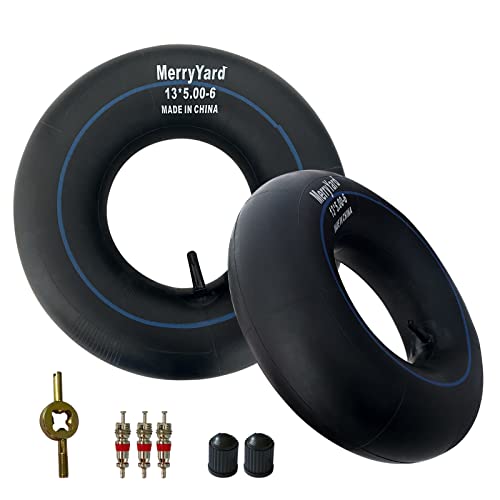 (2-Pack)13x5.00-6 Inner Tubes with TR-13 Straight Valve Stem - Replacement Lawn Mower Tire Tubes-for Razor Dirt Quad Go Kart ATV Yard Tractors Snow Blowers Wagons 13 500-6 12X5.00-6 5.30-6 4.50-6