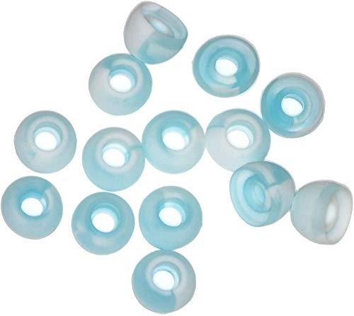 Xcessor Replacement Silicone Earbuds 7 works (Set of 14 Pieces). Compatible With Most In Ear Headphone Brands. Size: LARGE. Sky Blue