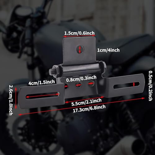 Support de plaque moto réglable pliable pour éviter la casse du garde-boue - 7