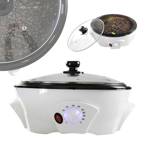 FHRKA Tostadores de café eléctrico, una máquina de tostadoras de café 800g, máquina de Tostado para Compra de café para el hogar.