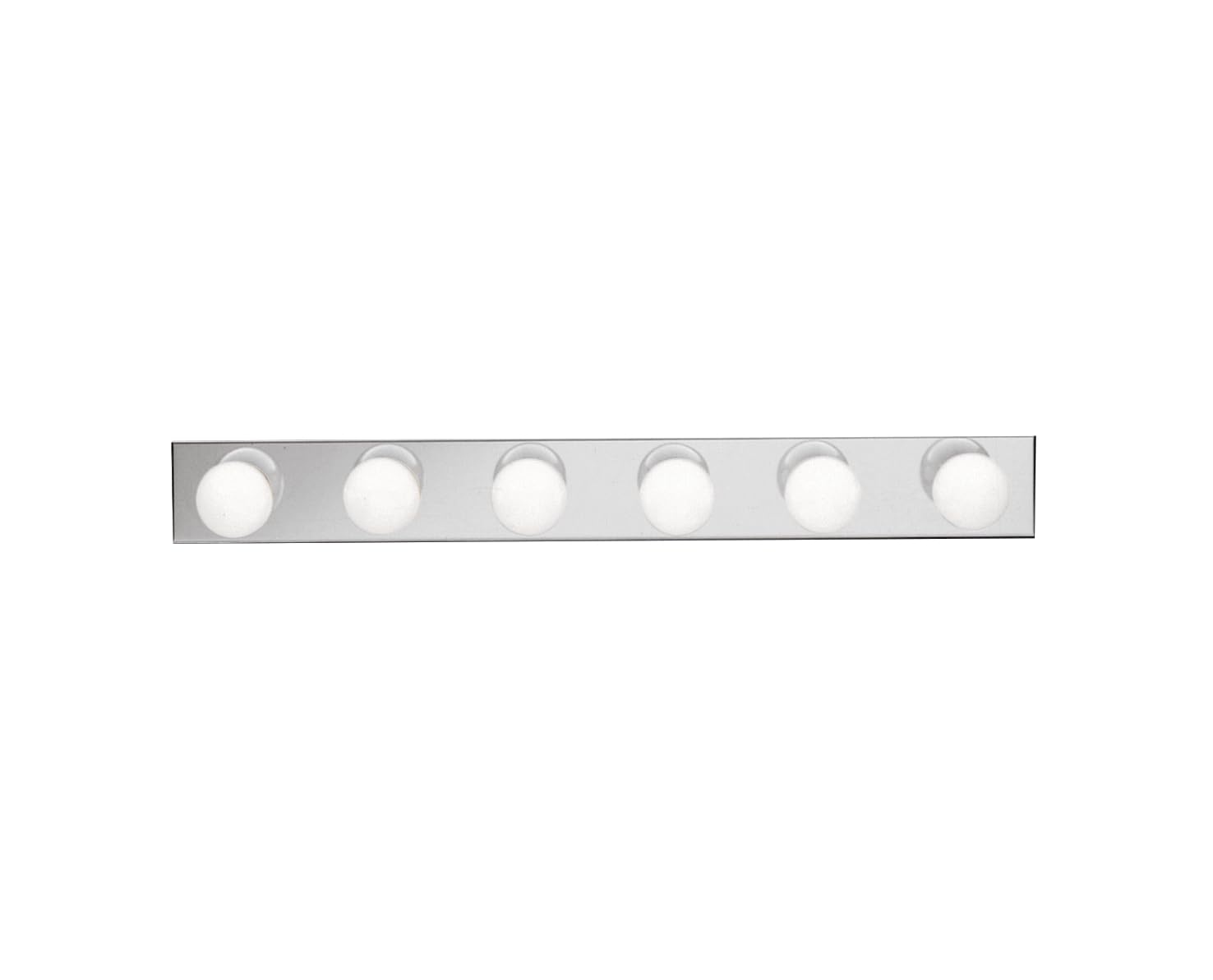 36" Linear Bathroom Light Fixture, 6-Light Vanity for Bathroom in Chrome, 626CH, (36" W x 4.25" H x 2" D)
