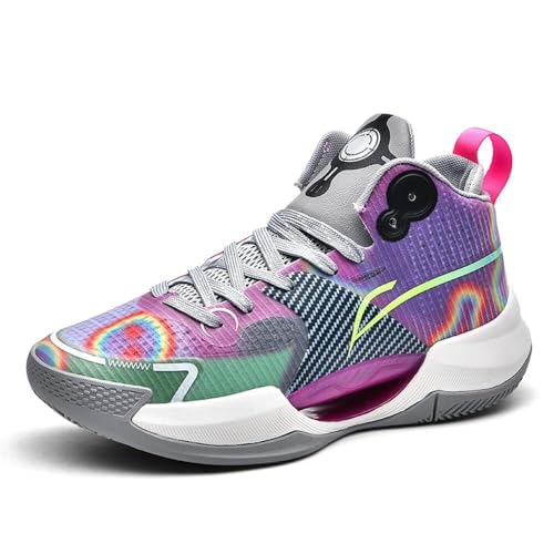 Zapatos de baloncesto transpirables y botas deportivas con agarre para hombre