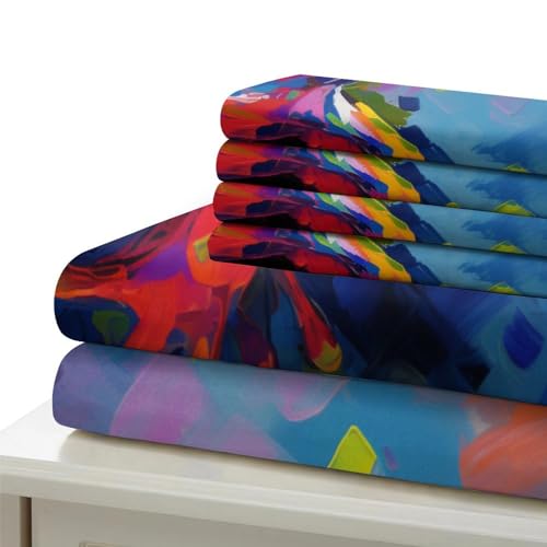 Funda nórdica de rana multicolor 135x200 microfibra suave infantil 7