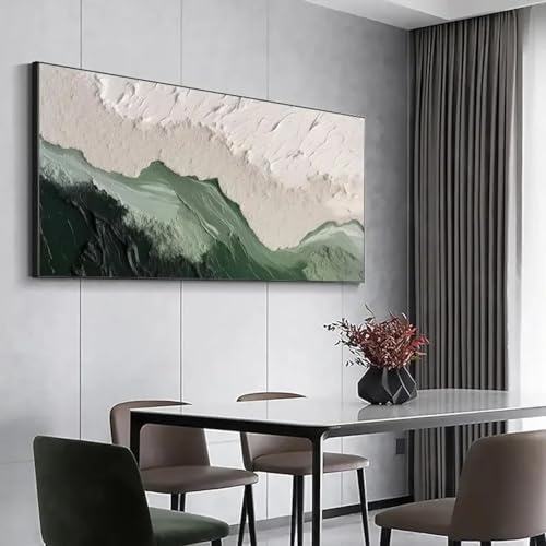 Toile abstraite minimaliste salon JACBON grande taille 30x60 cm