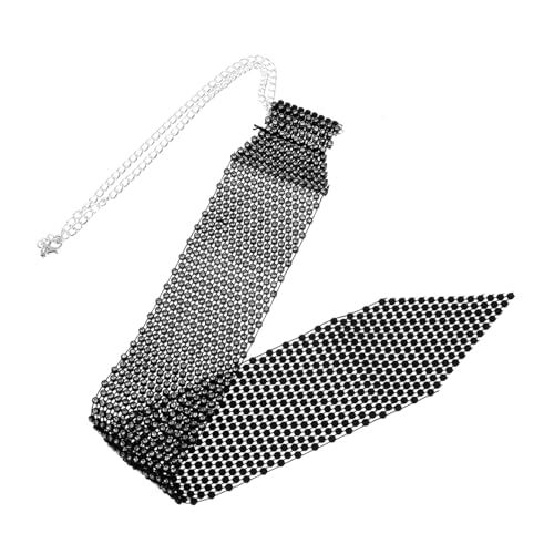 HEMOTON Corbatín de Pedrería Brillante para Mujer Accesorio Elegante y Sofisticado para Bodas y Fiestas Diseño Único y Llamativo que Realza cualquier Look Formal y Festivo