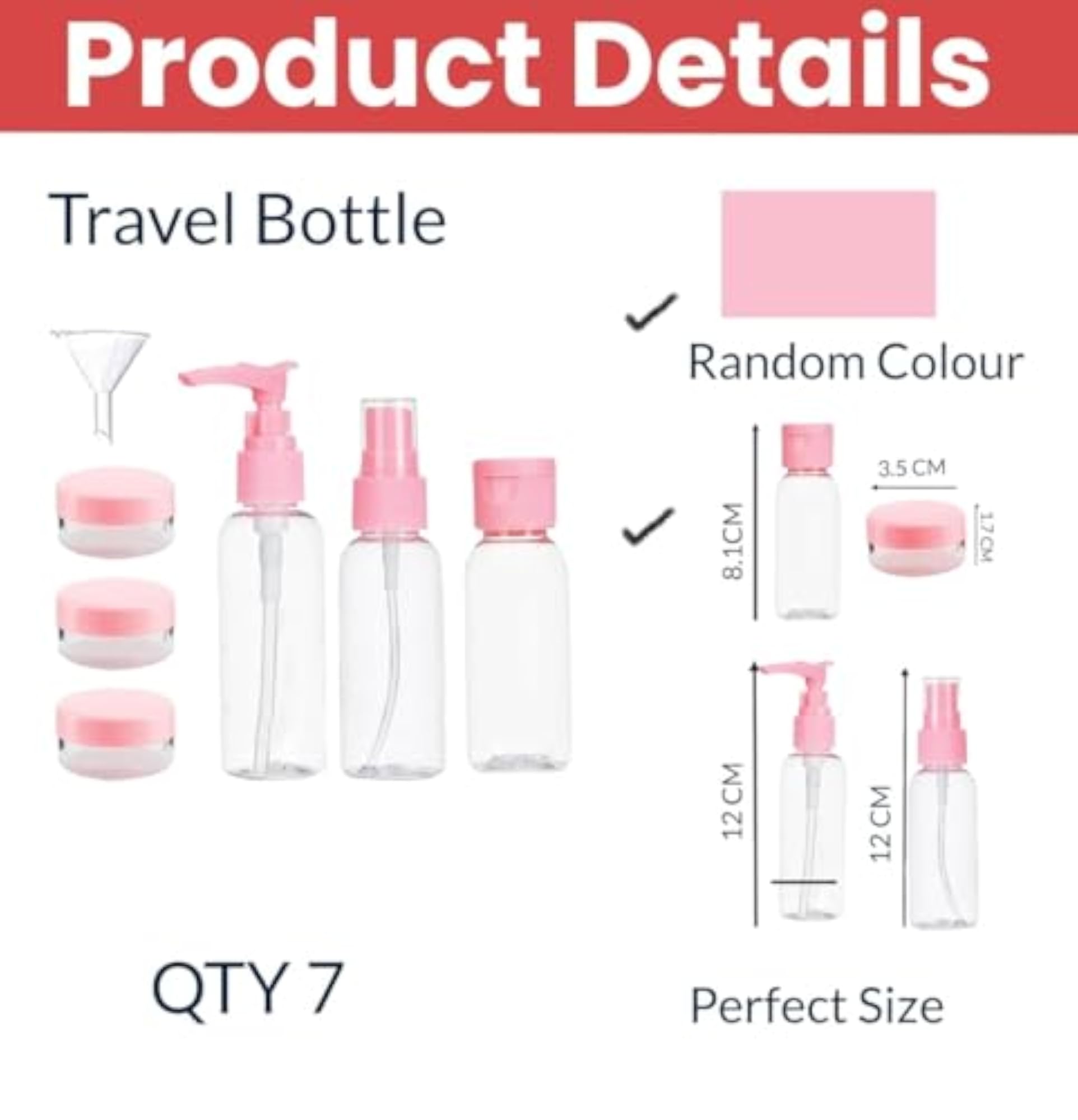 Compact PVC Spray Bottle Set, Purple