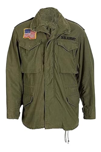 M65 Rambo First Blood Military US Army Olive Green Cotton Jacket