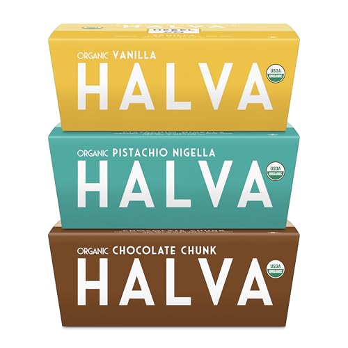 HEBEL & CO | 3 Pack Classic Halva Variety | Certified USDA Organic, Gluten Free, Kosher & Vegan, 8 oz Each