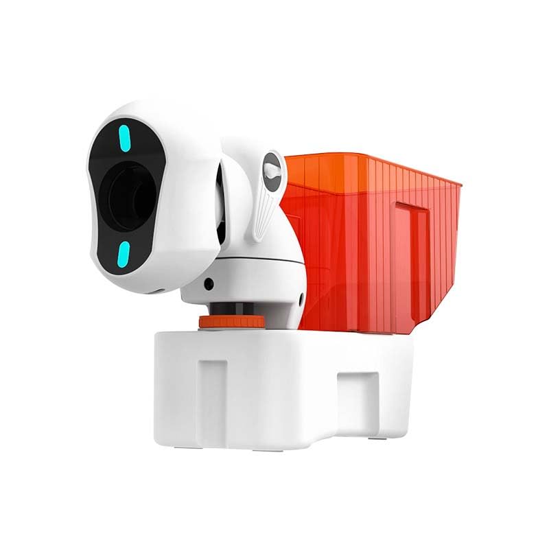 Robot do tenisa stołowego z pilotem zdalnego sterowania, inteligentna wyrzutnia piłek do pingponga, 9 obrotów i programowalna, pojemność 150 piłek, do treningu solo