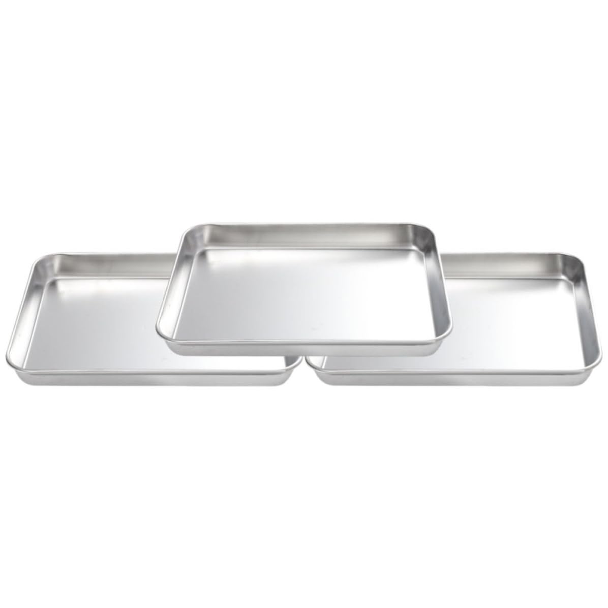 Bandejas de horno de acero inoxidable con diseño delicado y acabado pulido duradero