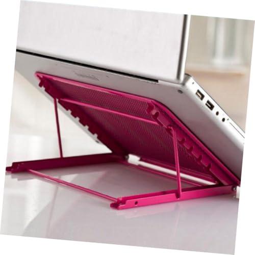 Base para portátil HOMSFOU plegable con soporte rosa miniatura 2