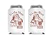 Funny Christmas Santa Beer Can Cooler Stocking Stuffer Party Favor Gift for Men - Set of 2