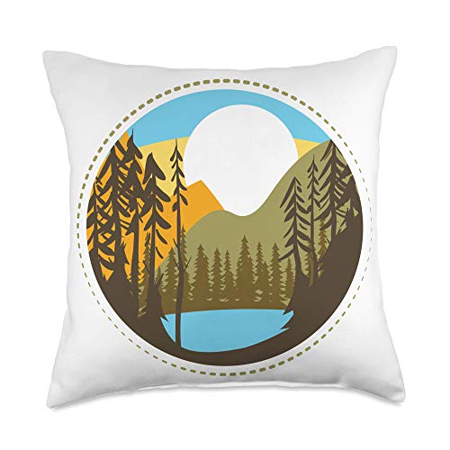 camping theme pillows