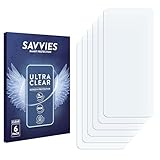 Savvies 6 Stück Schutzfolie für Oppo Reno Bildschirmschutz-Folie Ultra-Transparent