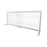 ワンモード ペットゲート 伸縮 高さ 70cm 幅約107～196cm 中型犬 大型犬 置くだけ 木製 ハイタイプ JPG-107 (ホワイト/ホワイト)