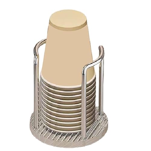 Bloepum 1 PCS Paper Cup Dispenser Cup Holder Cup Organizer Storage Mouthwash Rinsing Cup Storage Holder 11.5x13cmB