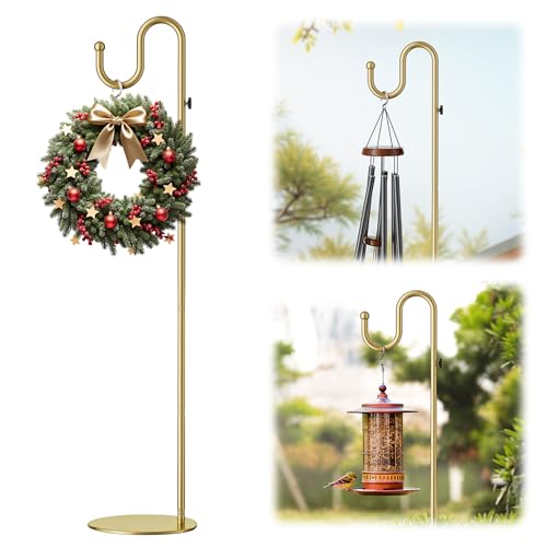 saffruff Shepherds Hook Stand Gold