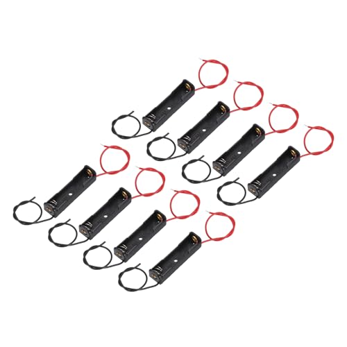 QUARKZMAN 8 Piezas De Portapilas AAA para Aplicaciones Electrónicas Negro