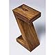 Kare Design Beistelltisch Authentico Z, Braun, Holz, Boho, Nachttisch, Couchtisch für Wohnzimmer, Schlafzimmer, Büro, 55x30x20cm (H/B/T)