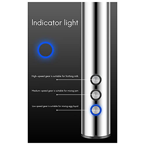 tellaLuna Espumador de Leche EléCtrico USB 3 Velocidades Espumador de Café Capuchino 3 Batidoras Batidora de Huevos de… - Imagen 4