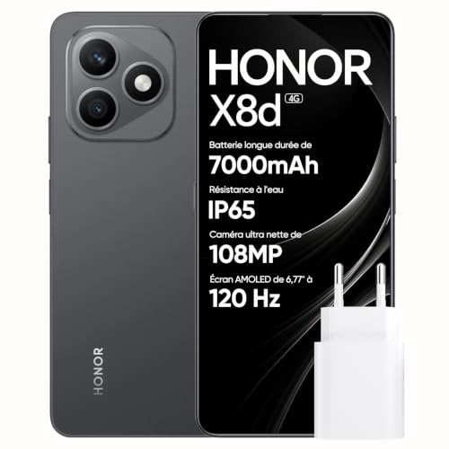 HONOR X8d Smartphone, Écran AMOLED 6,77