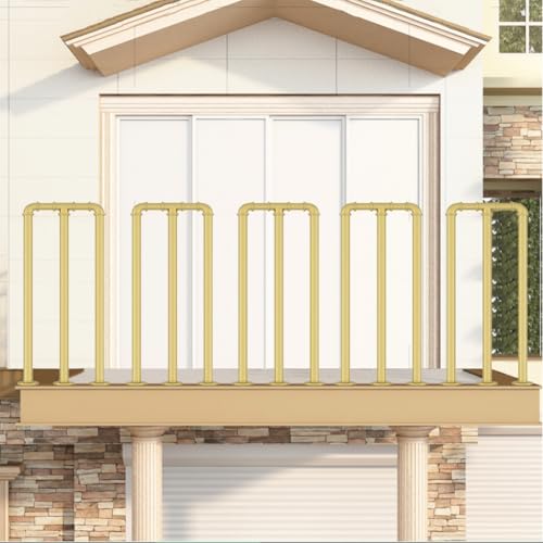 Garde-corps en fer forgé durable et résistant aux intempéries pour terrasse