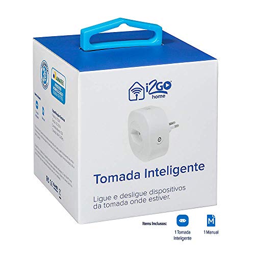 Tomada Inteligente Wi-Fi 10A I2GO Home - Ligue ou Desligue Seus Eletrodomésticos Através do Celular