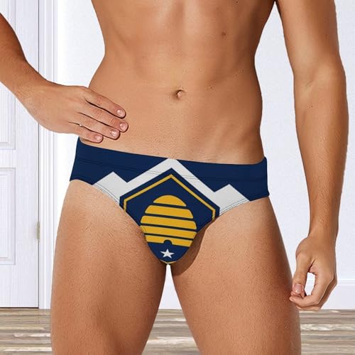 Utah Flag U.S.A. Men's Swimsuit Bikini Briefs Swim Underwear Stretchy Swimwear2