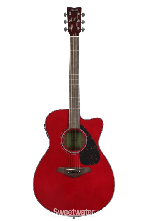 Amazon.com: Yamaha FSX800C Small Body Solid Top Cutaway Acoustic