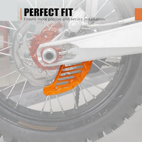 Couvercle de disque frein arrière orange pour KTM EXC 300 et XCW 2015-2022 - 4