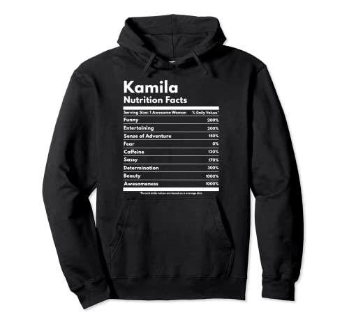 Kamila Nutrition Fatti Regalo Divertente Nome Personalizzato Kamila Felpa con Cappuccio