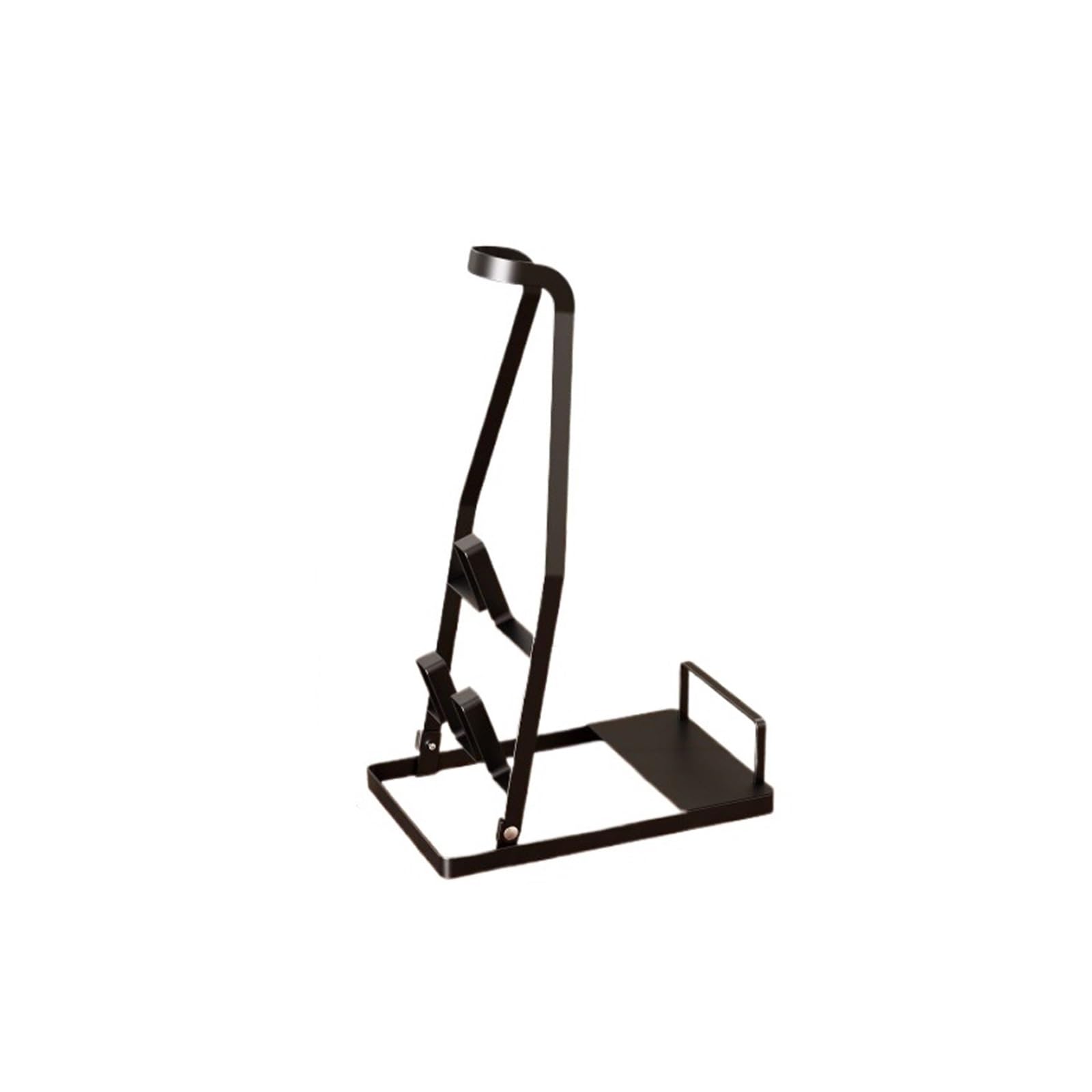 EEZII Vacuum Cleaner Storage Rack Household Goods Finishing Shelf Bracket Mop Rack Batch Non-Punch Vacuum Cleaner(Black)