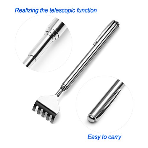 Claw Back Scratcher Extendable, Metal Portable Telescopic Backscratchers 8 Pack For Men Women #TOP2