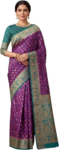 Rajeswari Boutiques purple baluchari silk saree – image 2