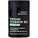 Sports Research® Vegan Supplements Pack - Vegan Vitamin D3 5000iu + Vegan Omega-3 Fish Oil Alternative + CoQ10 (100mg) w/Coconut Oil & Bioperine