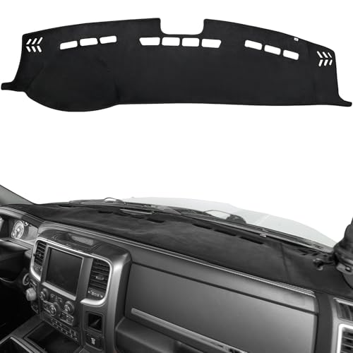 JOYTUTUS Dash Cover Dashboard Cover Mat Compatible with 2010-2018 Ram 1500 2500 3500 & 2019-2024 Ram 1500 Classic Model Car Interior Dash Covers Dash Board Cover Dashmat for Car Trucks
