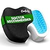 ComfiLife – Cojín prémium de gel y espuma viscoelástica para silla de oficina, escritorio y asiento de automóvil, recomendado por doctores para aliviar dolor de espalda y ciática, negro