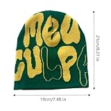 Vhersily 2025 - Gorro de mujer Y2K con letras estampadas, Hip...