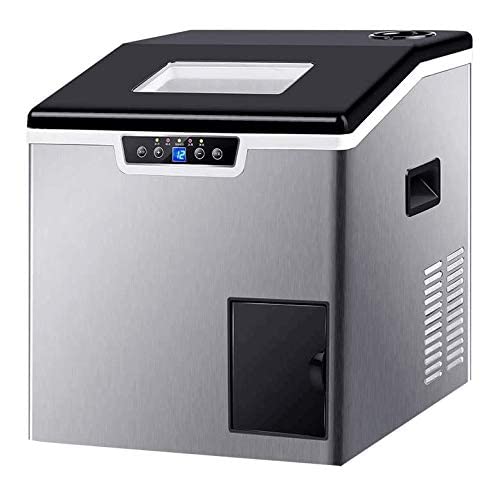 Portable,Countertop Ice Machine with LCD Display,Ice Making Crushed ice 2-in-1