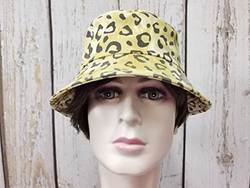 Print Leopard Bucket Hat For Women Girl, Packable Reversible Printed Sun Hats, Foldable Fisherman Outdoor Summer Travel Beach Cap #TOP4