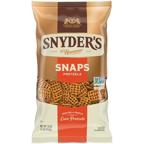 Snyder's Of Hanover Snaps Pretzels, 16 Oz Bag