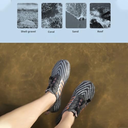 Barefoot Shoes Women & Men, Non-Slip Breathable Waterproof Wide Toe Running Walking Barefoot Shoes Unisex(B Green,5men/7women)4