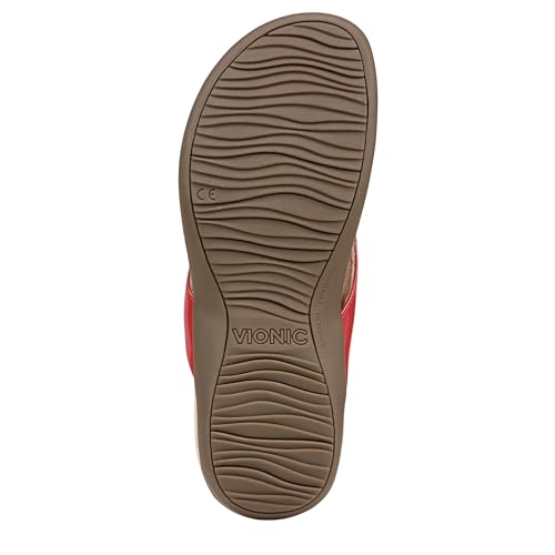 Image of Vionic Women's Rest Bella Toe Post Sandal- Supportive Ladies Orthotic Sandals that include Three Zone Comfort with Arch Support- Flip Flop for Ladies, Medium and Wide Width Size 5-12