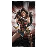 LOGOVISION Wonder Woman Beach Towel, 30'x60' Protector of Humanity Beach Towel