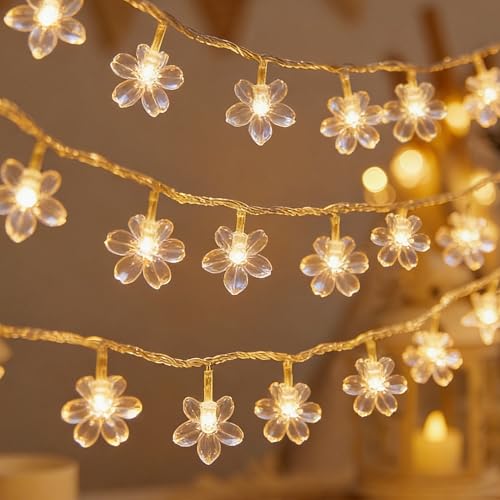 TaimeiMao Guirlande Cerisier Lumineuses, Guirlande Lumineuse Fleur USB, Branches de Fleurs de Cerisier LED, Mädchen Zimmer Deko, Décoratives Jardin Mariage...